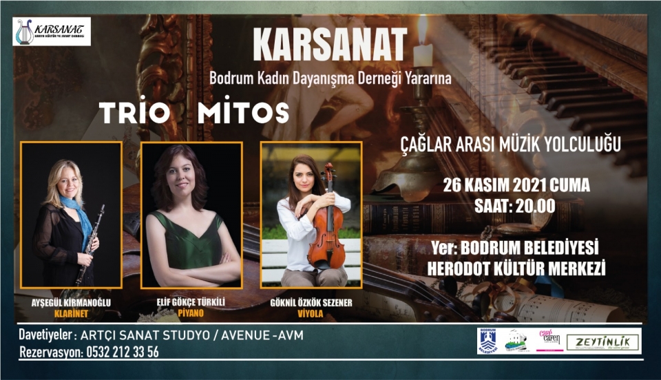 Karsanat, Bodrum Kadın Dayanışma Derneği yararına Klasik Müzik Konseri düzenliyor