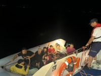 Bodrum açıklarında 12 düzensiz göçmen yakalandı