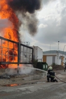 Bodrum'da yıldırım kaynaklı trafo yangınları söndürüldü