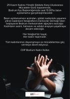CHP Bodrum Kadın Kolu, Tüm Kadınlara Çağrıda Bulundu