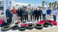 Ortakent'te dalgıçlar deniz dibi temizliği yaptı