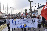 10. Bodrum Uluslararası Optimist Yarışları kortej yürüyüşüyle başladı
