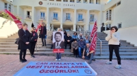TİP üyeleri Adliye’de Can Atalay’a ilişkin 13. ACM’nin kararını protesto ettiler