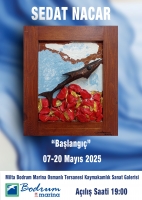 SEDAT NACAR eserleri ile, 7 - 20 Mayıs tarihleri arasında Osmanlı Tersanesi Kaymakamlık Sanat Galerisi'nde