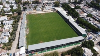 Süper Lig maçlarının oynanacağı  Bodrum İlçe Stadı'nda hazırlıklar sürüyor