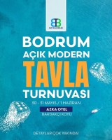 Bodrum Açık Modern Tavla  Turnuvası Bodrum’da yapılıyor